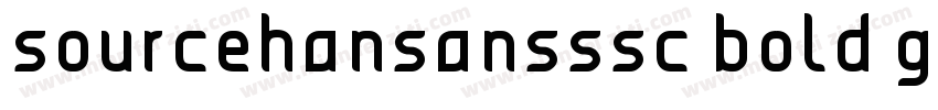 sourcehansansssc bold gbp字体转换